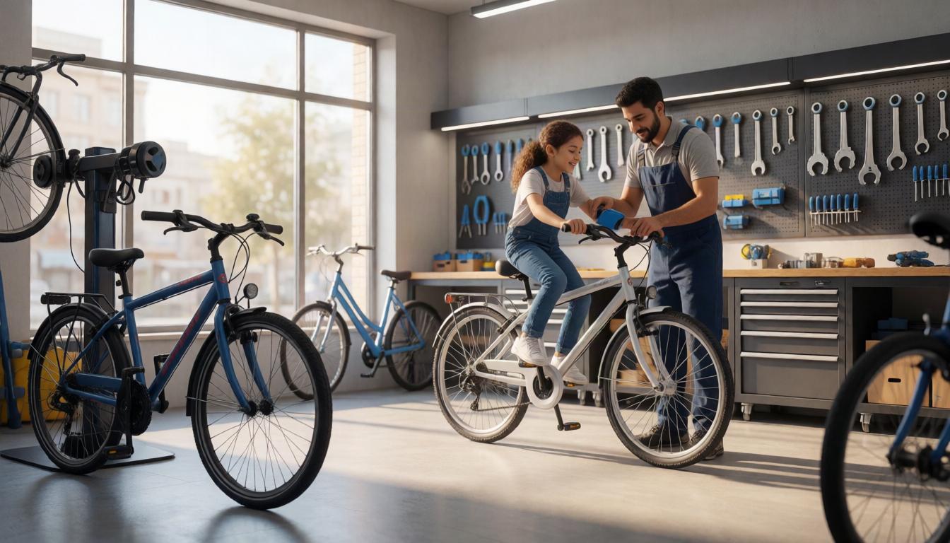 Bicycle servicing done with clear steps